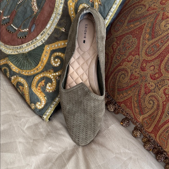 Birdies brown suede latticed size 8 1/2 flats - Picture 11 of 17